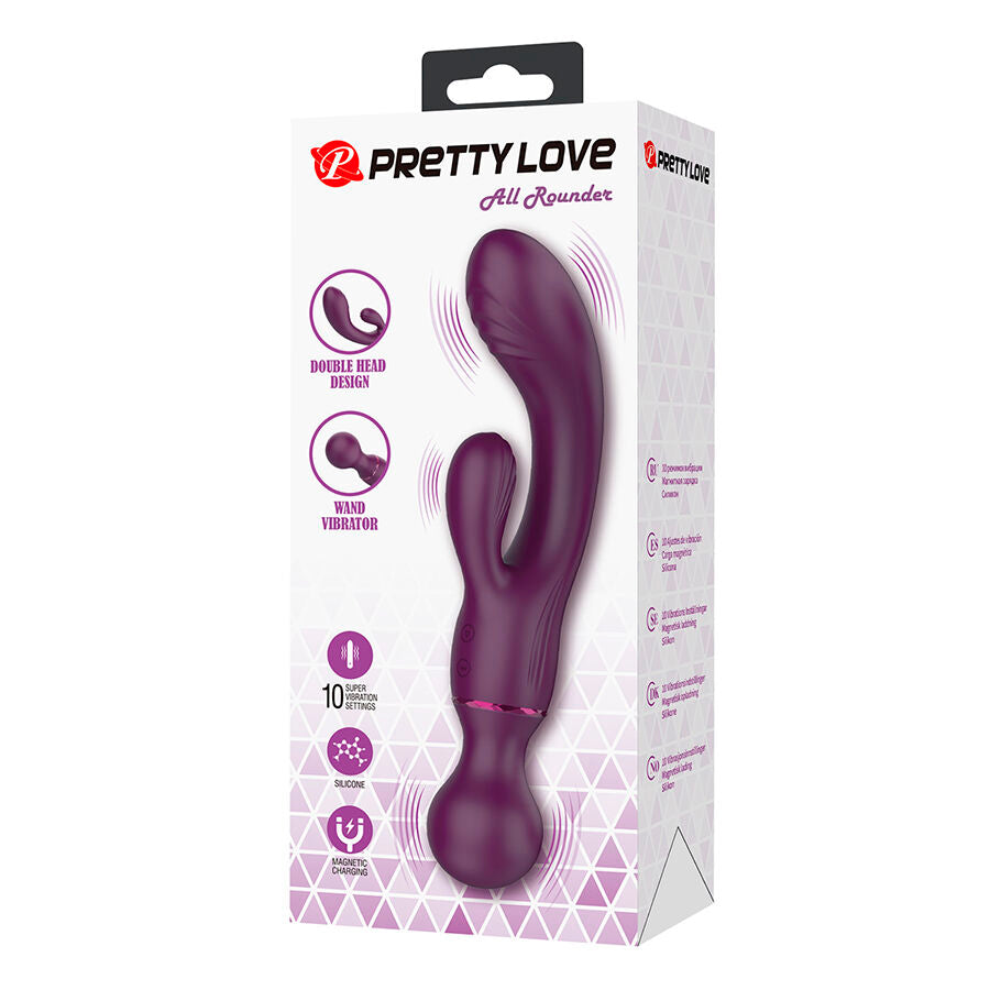 PRETTY LOVE - VIBRADOR ROXO PARA PONTO G, VERSÁTIL E COMPLETO