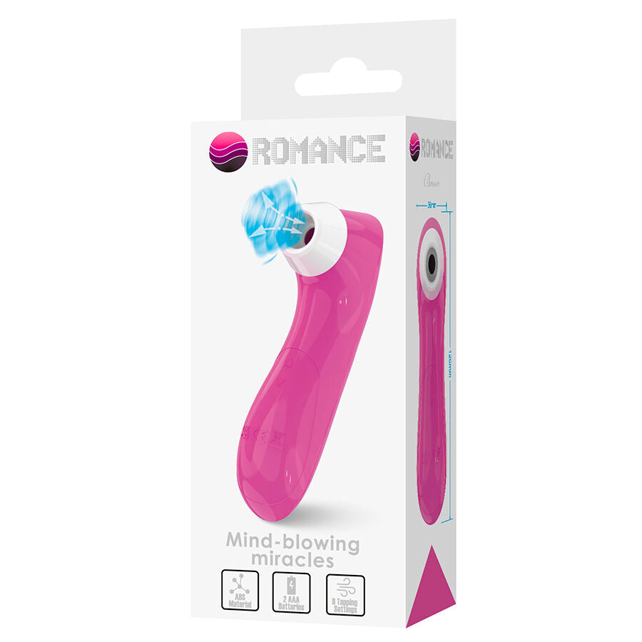 ROMANCE - DISPOSITIVO DE SUCÇÃO CLITORIAL COM TECNOLOGIA DE PULSAÇÃO ROSA