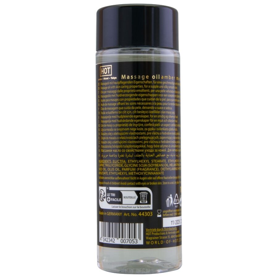 HOT - LEO DE MASSAGEM ÂMBAR E ALMÍSCAR 100 ML