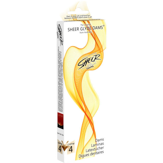 SHEER GLYDE - DAMS LATEX BLADES ORAL SEX VANILLA