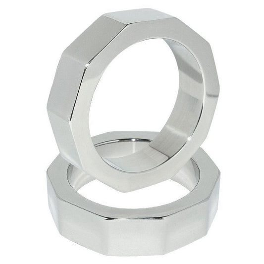 METAL DURO - ANILLO PARA PENE Y TUERCA PARA TESTÍCULOS 55 MM