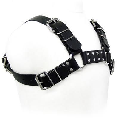 Arnés de cuero para perros - Black Bull