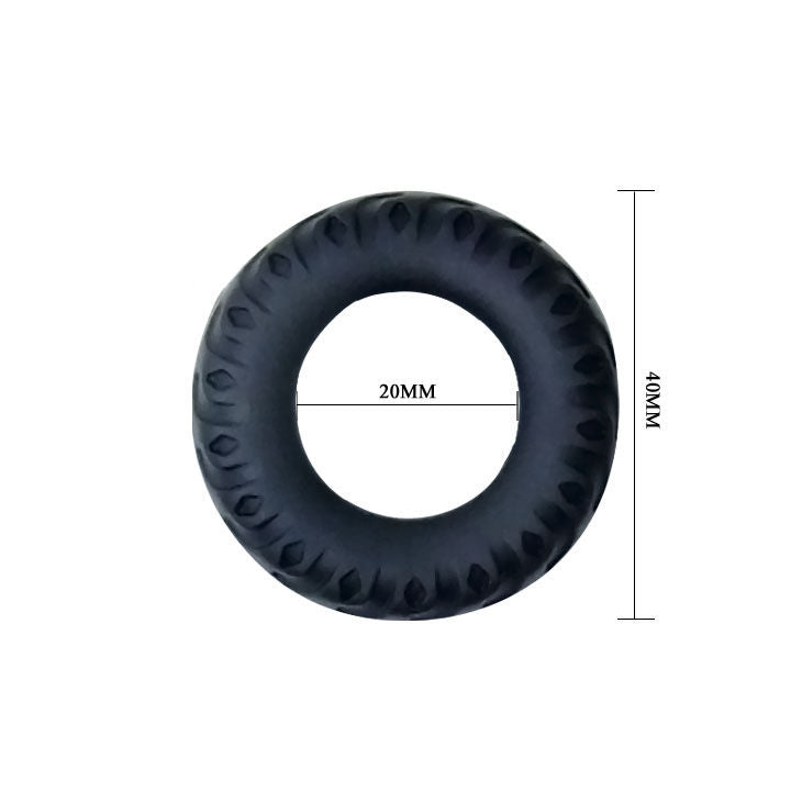 PROM - ANILLO TITAN NEGRO VERDE 2 CM