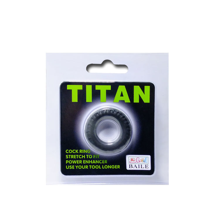 PROM - ANILLO TITAN NEGRO VERDE 2 CM