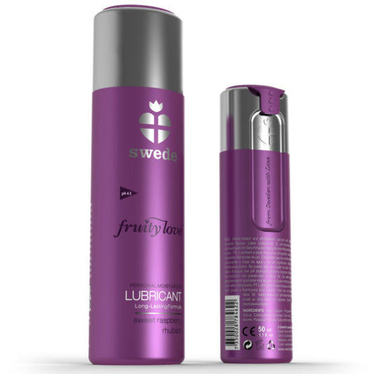 SUECO - LUBRICANTE FRUITY LOVE FRAMBUESA Y RUIBARBO 100 ML