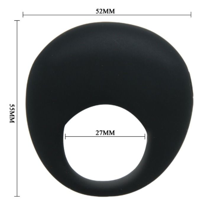 PRETTY LOVE - BLACK VIBRATING TRAP RING