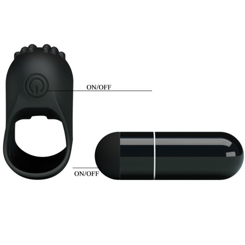 PRETTY LOVE - DEDAL VIBRADOR NEGRO STEWARD