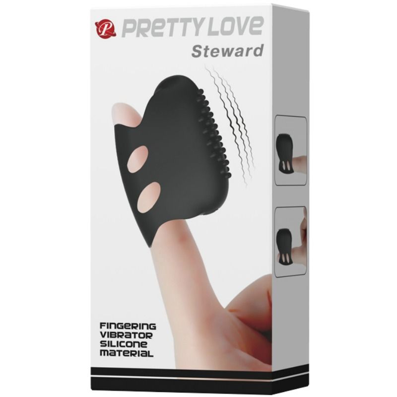 PRETTY LOVE - DEDAL VIBRADOR NEGRO STEWARD