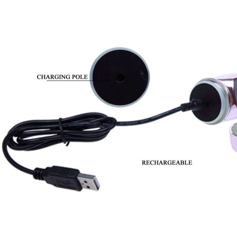 BAILE - VIBRADOR RECARGABLE CON ROTACIÓN Y ESTIMULADOR DE MARIPOSA PULSANTE
