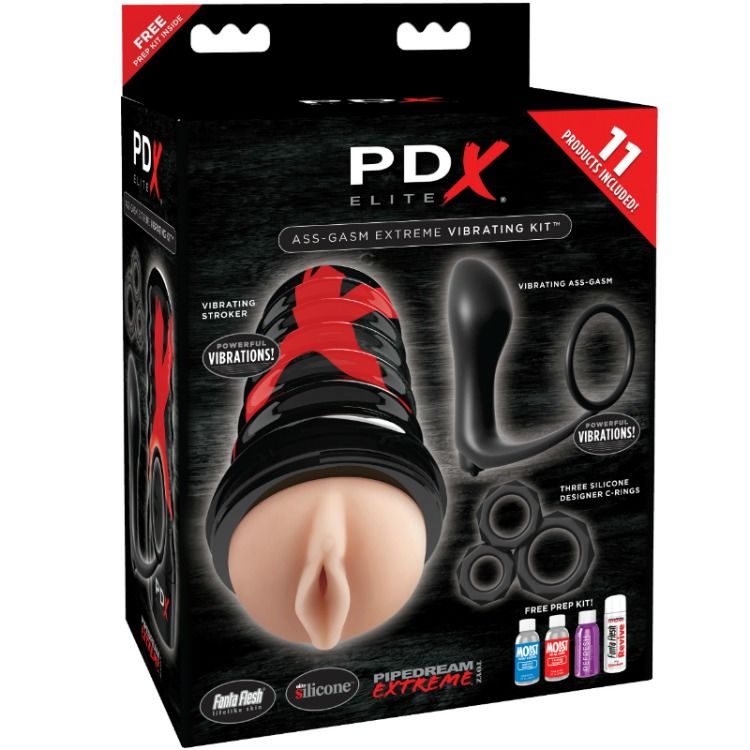 PDX ELITE - KIT EXPLOSIVO DE DISEÑO DE VAGINA PARA GASTAR EN EL CULO