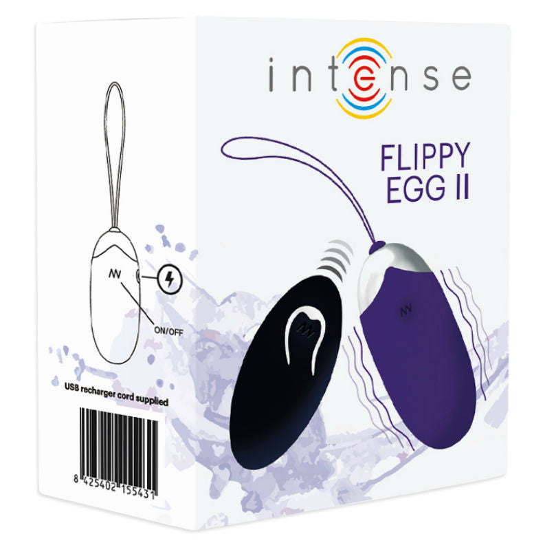 INTENSE - HUEVO VIBRADOR FLIPPY II CON CONTROL REMOTO MORADO