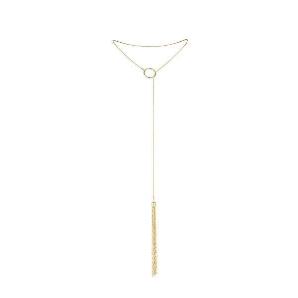 JOYERÍA - MAGNÍFICO COLLAR DE METAL CON FLECOS DORADOS
