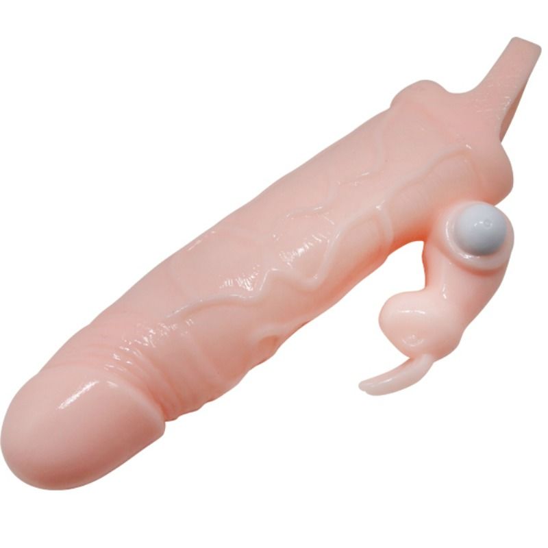 BAILE - FUNDA PARA PENE BRAVE MAN CON CONEJO Y DOBLE MOTOR DE CARNE 16,5 CM