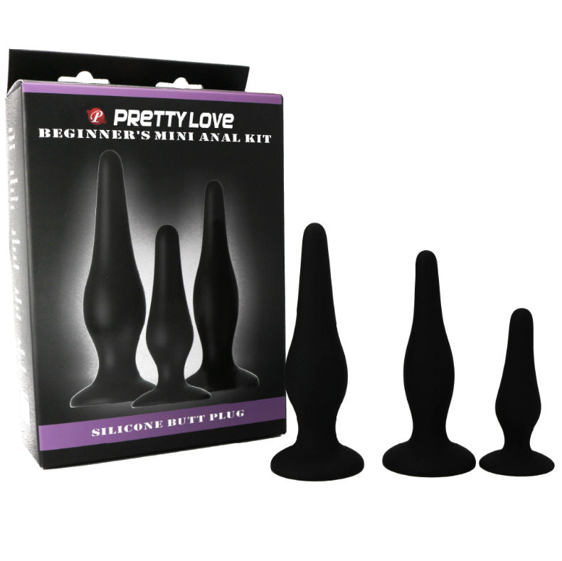 PRETTY LOVE - KIT DE INICIO DE SILICONA PARA TAPONES ANALES
