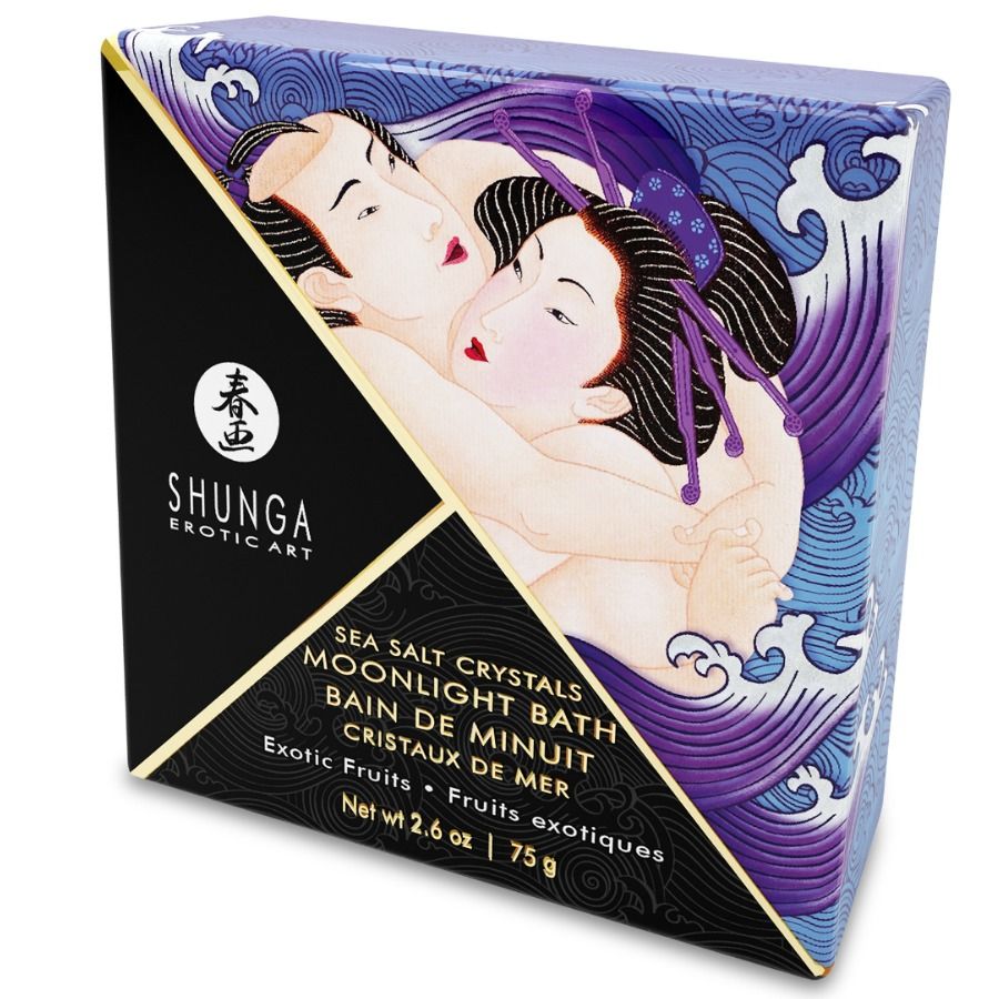 SHUNGA - SALES DE BAÑO EXÓTICAS CON SABORES MORADOS 75 GR