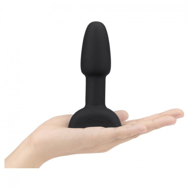 B-VIBE - PLUG ANAL CON CONTROL REMOTO Y RIMMING PEQUEÑO NEGRO