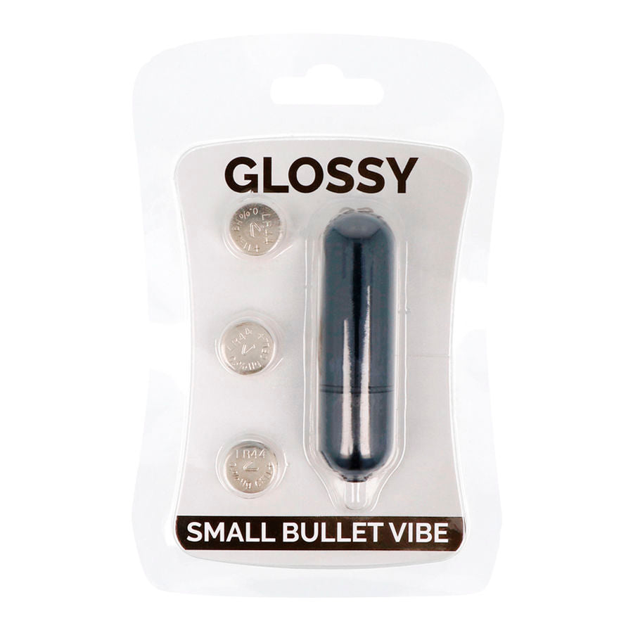 GLOSSY - PEQUEÑA BALA VIBRADORA NEGRA