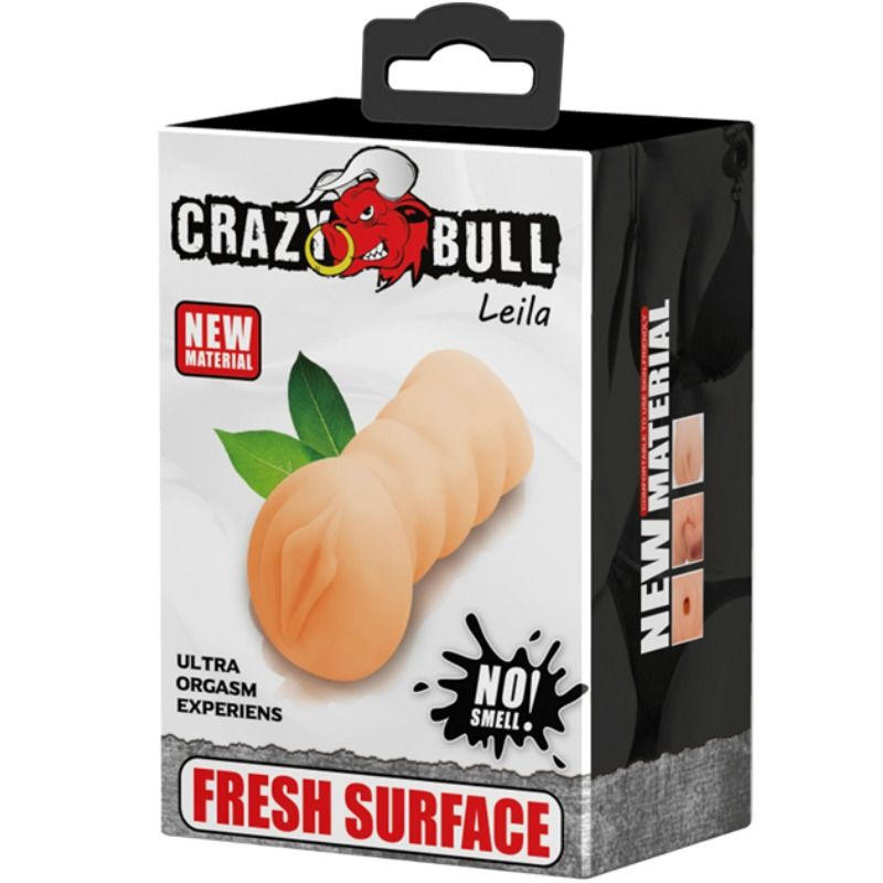 CRAZY BULL - MASTURBADOR VAGINAL LEILA 13,5 CM