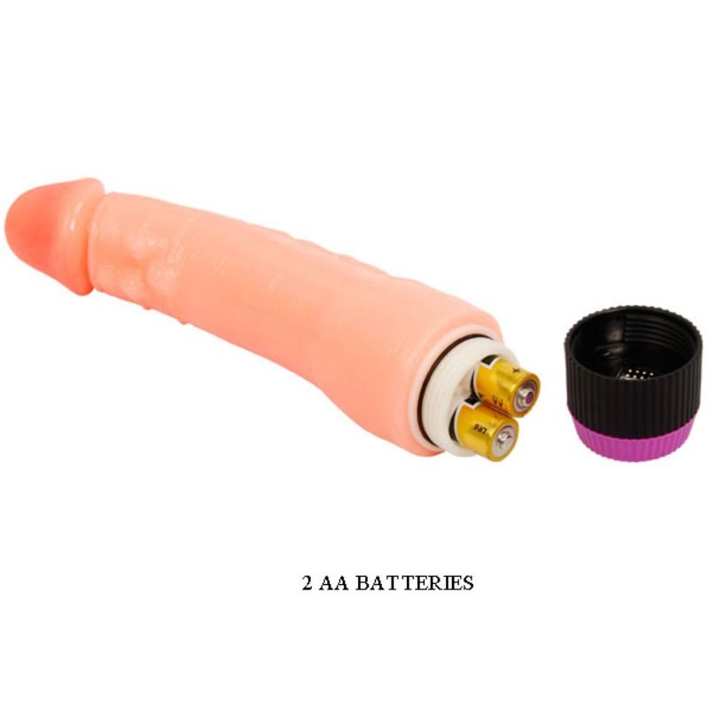 BAILE - VIBRADOR REALISTA FLEXIBLE NATURAL DE 24 CM