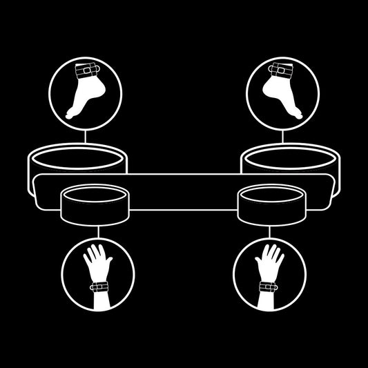 FETISH SUBMISSIVE - BARRA DE SEPARACIÓN DE BONDAGE CON FORRO DE NOPRENE