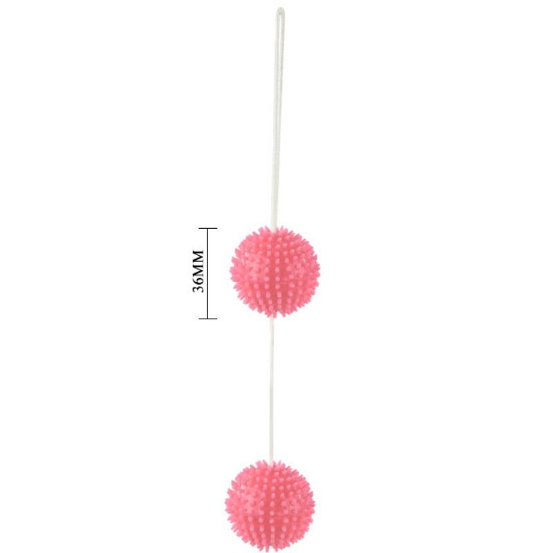 DANCE - DEEP PLEASURE TEXTURED BALLS PINK 3.6 CM