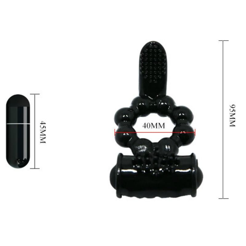 BAILE - SWEET RING WITH DOUBLE STIMULATOR