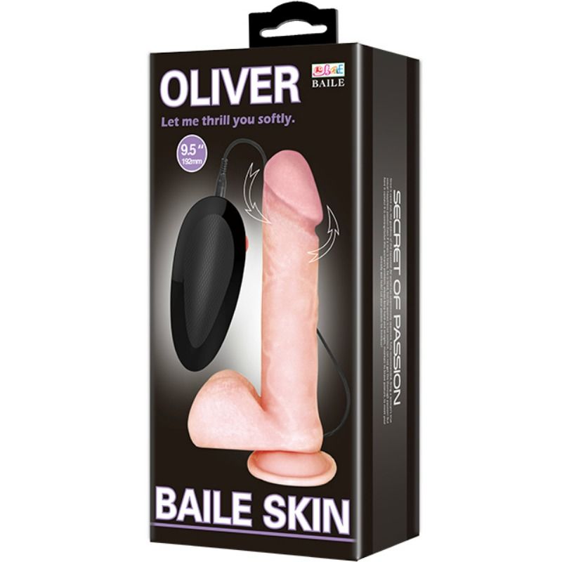 BAILE - VIBRADOR REALISTA OLIVER CON FUNCIÓN DE ROTACIÓN