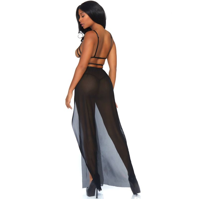 LEG AVENUE - MAXI CAGE DRESS AND THONG S/M