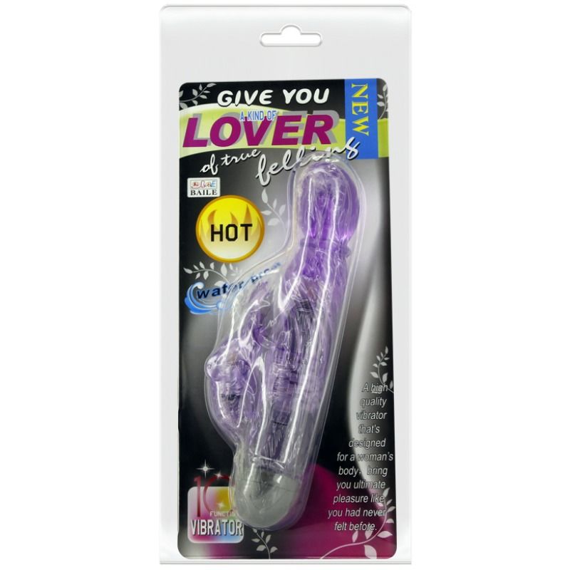 BAILA - DALE UN TIPO DE AMANTE VIBRADOR CON CONEJO LILA 10 MODOS