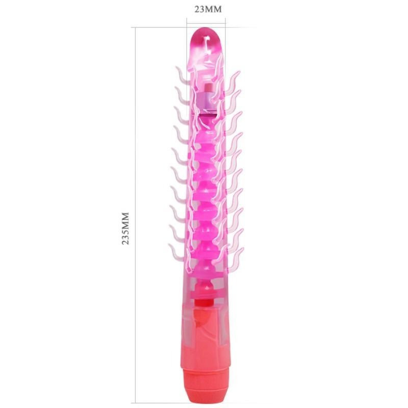 BAILE - FLEXI VIBE SENSUAL SPINE FOLDING VIBRATING DILDO LILAL 23.5 CM