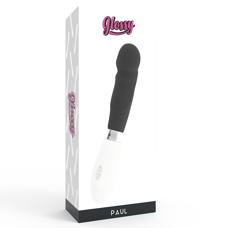 GLOSSY - VIBRADOR PAUL BLACK