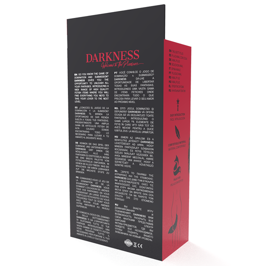 DARKNESS - PLUG ANAL PLATEADO DE 8 CM CON COLA NEGRA