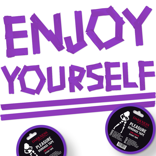 OSCURIDAD - CINTA BONDAGE MORADA 15M