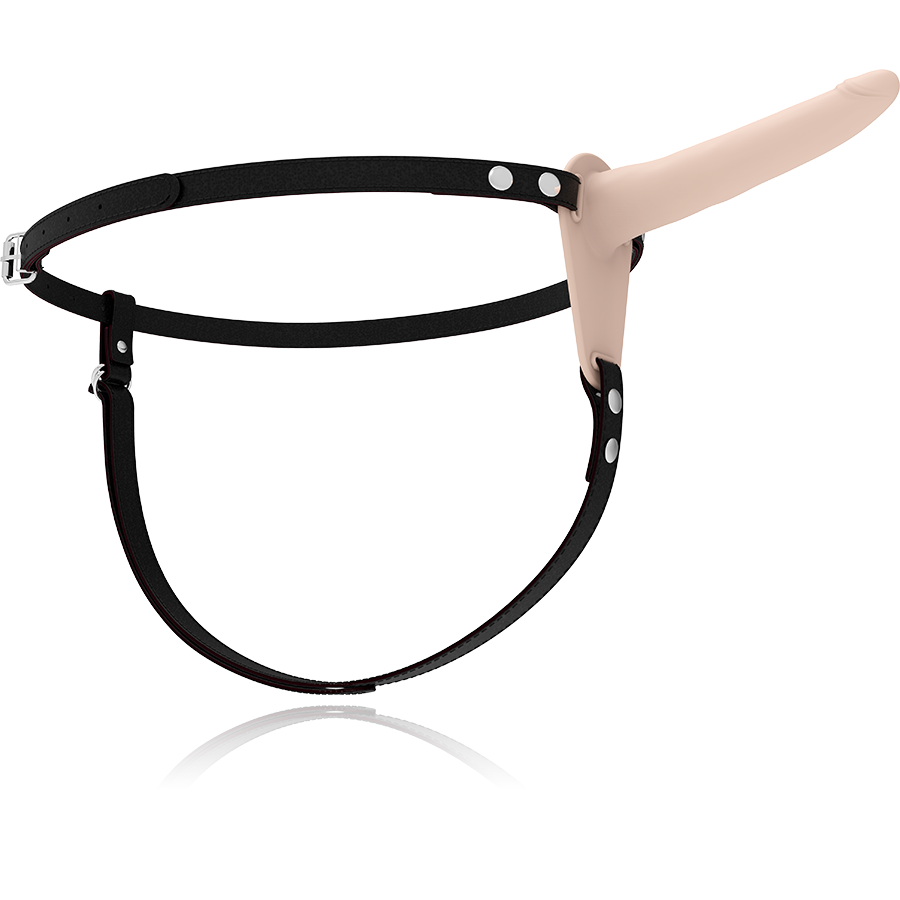 ARNÉS FETISH SUBMISSIVE - VIBRADOR DE SILICONA DE 15 CM