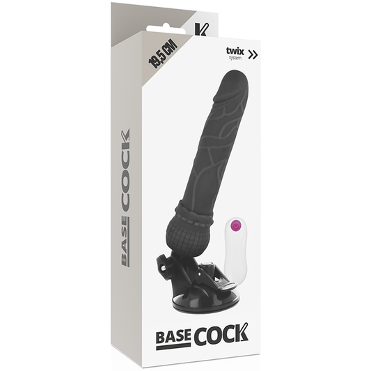 BASECOCK - VIBRADOR CONTROL REMOTO NATURAL REALISTA 19,5 CM -O- 4 CM