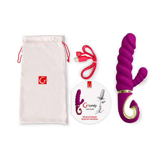 G-VIBE - JUGUETES DIVERTIDOS VIBRADOR CONEJO GCANDY DULCE FRAMBUESA