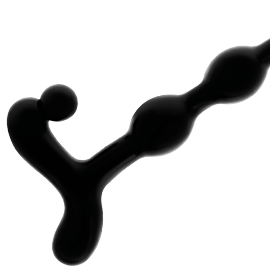 JUGUETES ADICTOS - BOLAS ANALES NEGRAS DE 22 CM