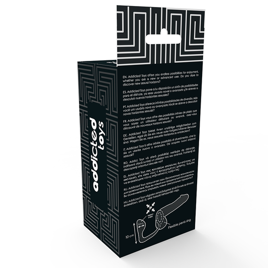 JUGUETES ADICTOS - PLUG ANAL NEGRO CON ANILLO PARA EL PENE