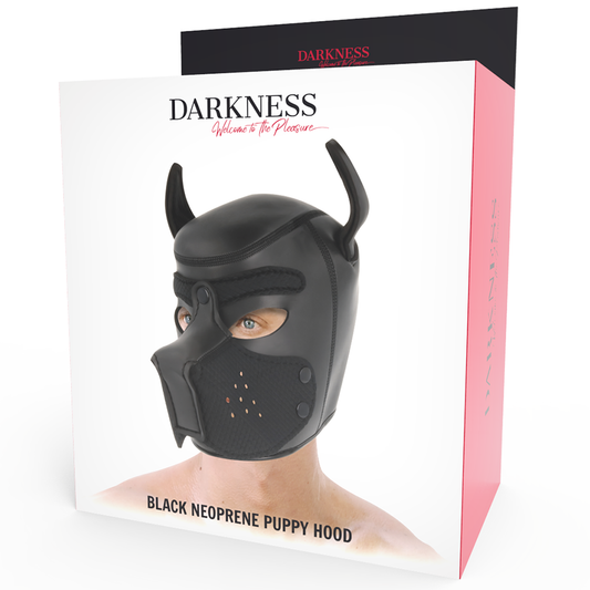 DARKNESS - MÁSCARA DE NEOPRENO PARA PERROS CON BOZAL DESMONTABLE L
