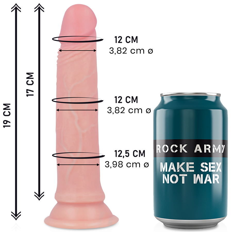 ROCKARMY - SILICONA LÍQUIDA PREMIUM VENGADOR REALISTA 19 CM -O- 3.98 CM