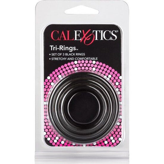 CALEXOTICS - ANILLOS NEGROS DE TRES ANILLOS