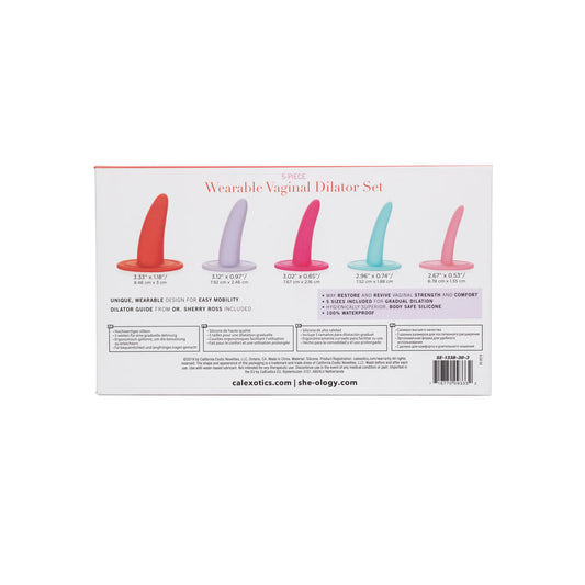 CALEXOTICS - KIT DE 5 DILATADORES VAGINALES O ANALES MULTICOLOR
