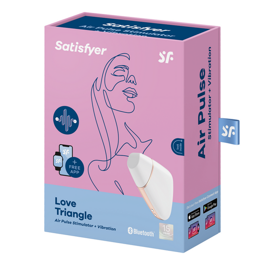SATISFYER - ESTIMULADOR Y VIBRADOR TRIÁNGULO AMOROSO NEGRO