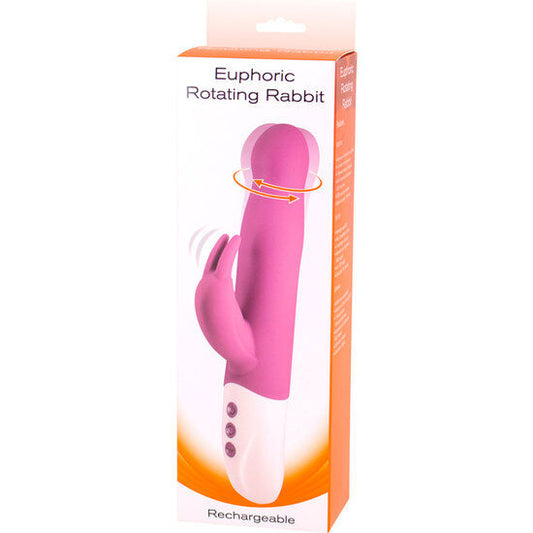 SIETE CREACIONES - VIBRADOR EUPHORIC BUNNY CON ROTACIÓN LILS