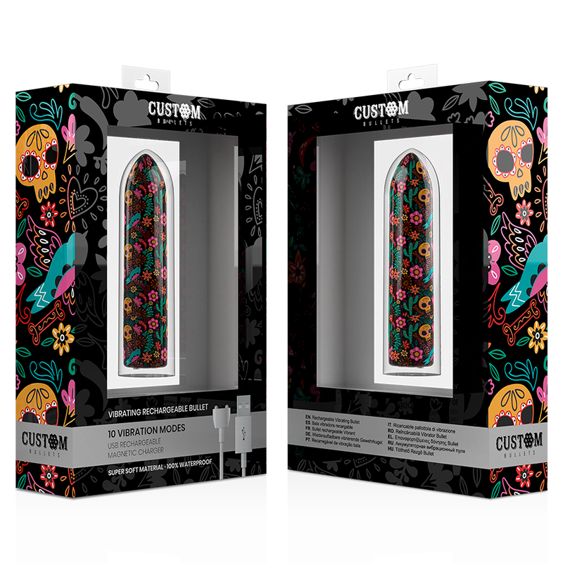 BALAS PERSONALIZADAS - BALAS FLORALES PERSONALIZADAS BALAS RECARGABLES 10 INTENSIDADES