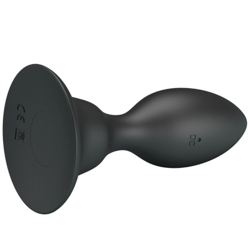 MR PLAY - PLUG ANAL NEGRO CON CONTROL REMOTO VIBRADOR