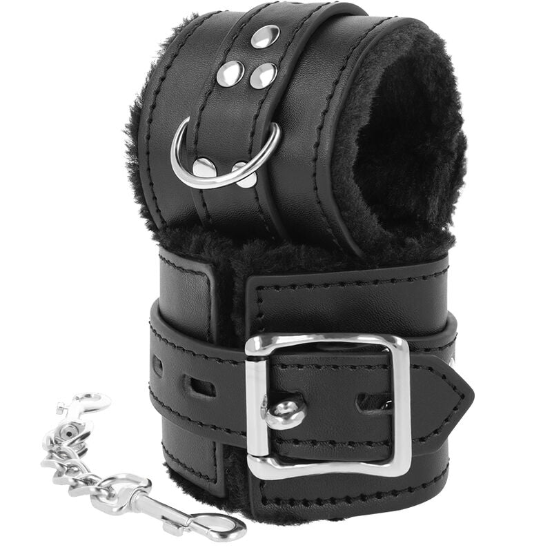 DARKNESS - BDSM HANDCUFFS WITH BLACK LINING