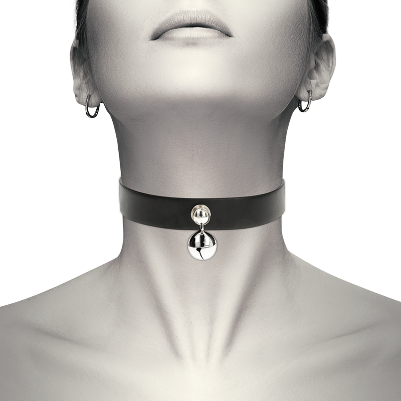 COQUETTE CHIC DESIRE - VEGAN LEATHER NECKLACE WOMEN RATTLE ACCESSORY