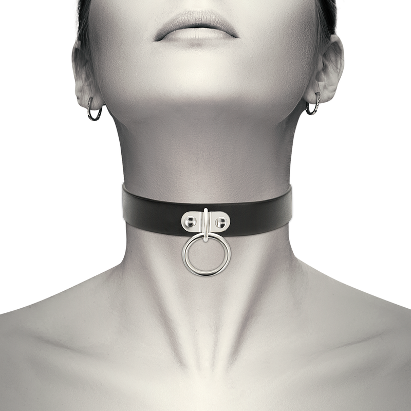 COQUETTE CHIC DESIRE - VEGAN LEATHER NECKLACE FETISH ACCESSORY FOR WOMEN