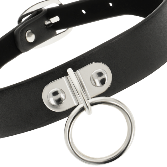 COQUETTE CHIC DESIRE - COLLAR DE CUERO VEGANO, ACCESORIO FETICHE PARA MUJER